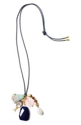 Chan Luu Cluster Paracord Necklace in Navy at Nordstrom