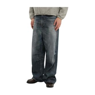 1989 STUDIO Wide Jeans, male, Blue, Size: W34 Boyfriend Jeans