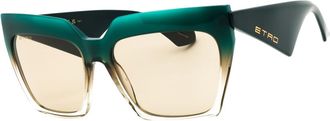 Etro 0001/S GTT/QT Womens Sunglasses Green Size 58