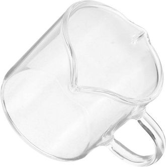 OEM Jarra Peque&ntilde;a De Vidrio Para Caf&eacute;, Salsa O Leche, Con Doble Boquilla Para Espumar La Leche, Compacta Para Porciones Individuales