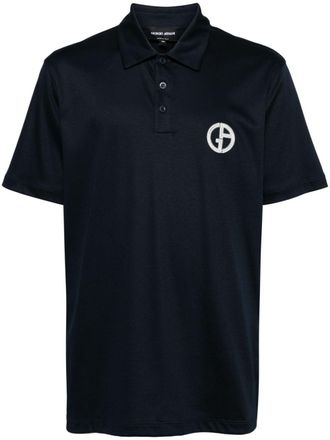 Giorgio Armani Polo con ricamo - Nero
