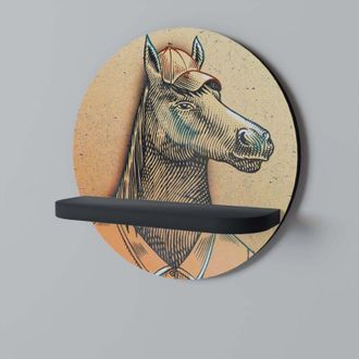 OEM Equine Swagger Estante Redondo Negro