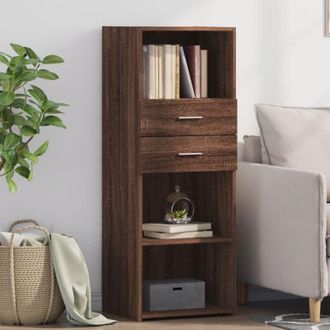 vidaXL vidaXL Credenza Rovere Marrone 45x42,5x124 cm in Legno Multistrato