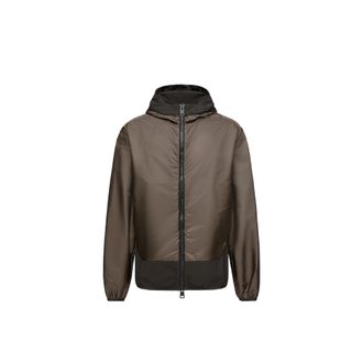 Moncler Moncler Galveston Hooded Windbreaker, Men, Brown, Size: 1