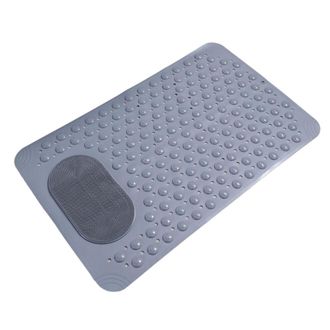 OEM Alfombrilla De Ducha Premium Con Relieve - 2 Unidades, Gris Oscuro