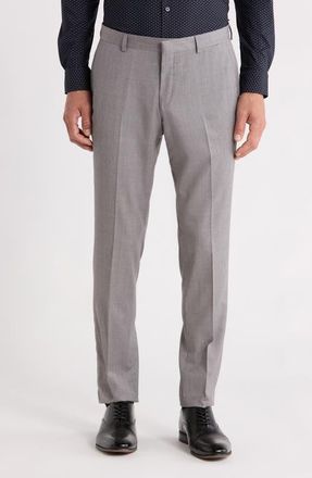 BOSS Genius Slim Fit Wool Suit Pants in Charcoal Grey at Nordstrom, Size 30R