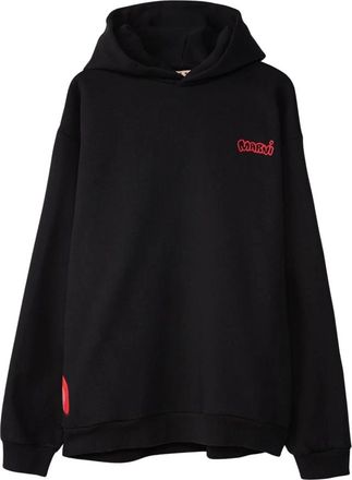 Marni Piggy and Logo Sweatshirt - Heren - Hoodies - Zwart - M - Katoen - Hoodies & sweatvesten