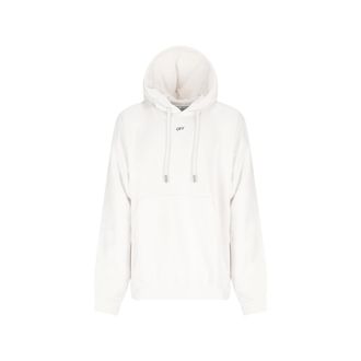 Off-white Hoodies & sweatvesten, Heren, Wit, L, Katoen, Dragon Arrow Print Hoodie