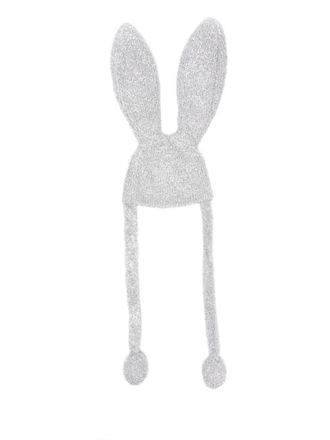 Kenzo bunny-ears beanie hat - Silver
