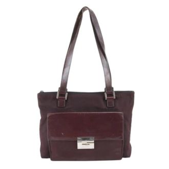 Gucci Pre-owned Shoulder Bags, female, Brown, Size: ONE SIZE Pre-owned Vintage Shoulder Tote Bag