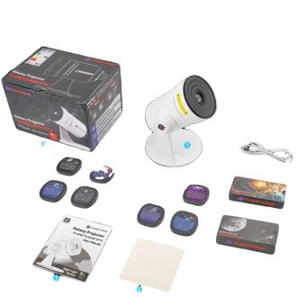 OEM Proyector Star, 10 Discos De Pel&iacute;cula Hd, Proyecci&oacute;n Gran Angular, Blanco