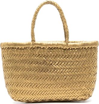 Dragon Diffusion mini Flat Gora tote bag - women - Leather - OS - Gold
