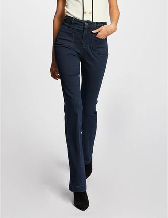 Morgan Bootcut jeans met gevlochten details