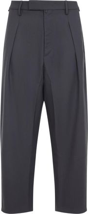 Mordecai Concrete Grey Virgin Wool Sartorial Trousers-Uomo