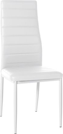 Clp Silla De Comedor Mayfair Blanco Simil Cuero