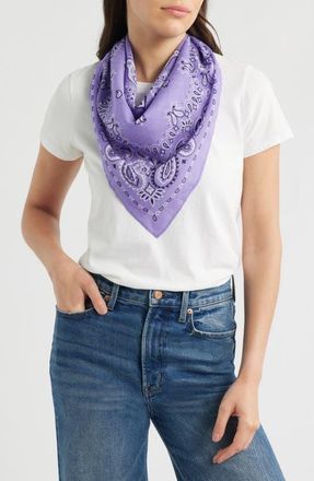Madewell Medium Cotton Bandana in Primavera Bandana Raw Amethyst at Nordstrom