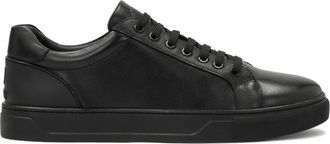 Kazar Zwarte leren veterschoenen - Heren - Sneakers - Zwart - 41 EU - Leer - Schoenen