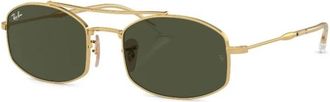 Ray-Ban Rb 3719 00131 Zonnebrillen - unisex - Zonnebrillen - Geel - 54 MM - Accessoires