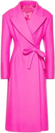 Valentino Diagonal Bow-Detail Long Coat