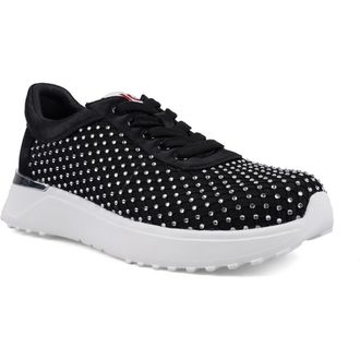 National Comfort Keana Crystal Sneaker in Black Fx at Nordstrom, Size 11