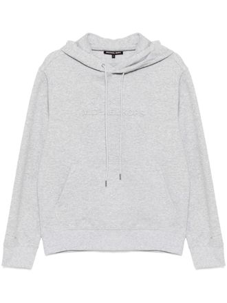 Michael Kors logo-embossed hoodie - men - Polyester/Cotton - S - Grey