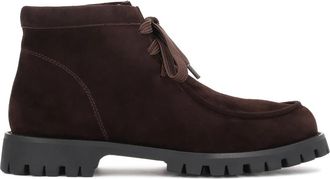 Kazar Enkellaarsjes met veters - Dames - Veterlaarzen - Bruin - 41 EU - Leer - Schoenen