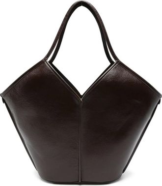 Hereu Calella leather tote bag - Brown