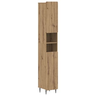 vidaXL Armario De Ba&ntilde;o Con Estante Abierto Zwolle Roble Artisan Vidaxl