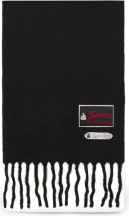 Lanvin Accessoires, Heren, Zwart, ONE Size, Nylon, Zijde & Nylon Sjaal