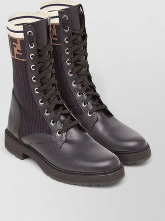 Fendi rockoko boots sock style chunky sole