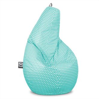 Happers Happers - Puff Pera Estampado Stars Turquesa Xl
