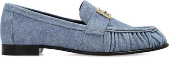 Fendi Instappers - Dames - Loafers - Blauw - 35 EU - Leer - Schoenen