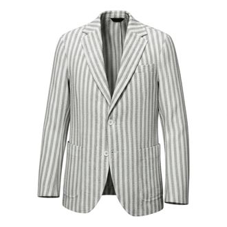 Circolo 1901 Blazers, male, White, Size: L Cn5302 Linen Blazer