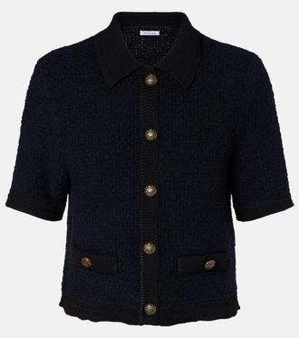 Veronica Beard Cotton and wool-blend cardigan