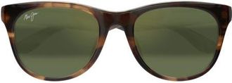 Maui Jim Koaniani AF 55mm PolarizedPlus2 Rectangular Sunglasses in Brown at Nordstrom