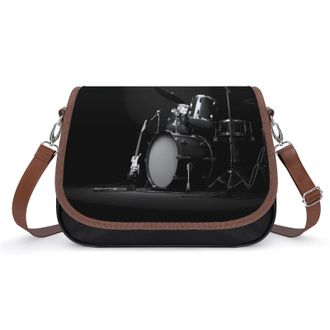 Generic Drum Kit Musical Crossbody Bags for Women Shoulder Messenger Bag Purse Handbags