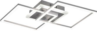 Reality Reality Leuchten - Venida Led Techo De Luz De Aluminio Doble Cuadrado Con Regulaci&oacute;n De Intensidad De Luz Central interruptor L.58cm R62793187