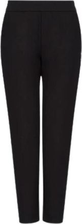 A|X Armani Exchange Slim-fit broek - Dames - Slim Fit Broeken - Zwart - L - Leer - Broeken