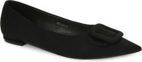 Berness Rhianna Pointed Toe Flat Women) in Black at Nordstrom Rack, Size 7.5