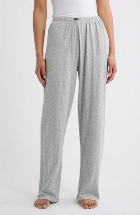Lunya Organic Pima Cotton Pajama Pants in Storm Grey Heather at Nordstrom, Size X-Small