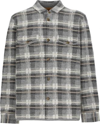 Guest In Residence Plaid Werkshirt - Heren - Casual Overhemden - Grijs - M - Kasjmier - Overhemden