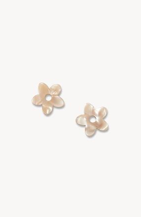 Machete Jewelry Petite Flower Charms in Sand Shell at Nordstrom