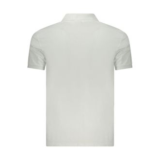 Calvin Klein Embroidered Logo Cotton Polo - White