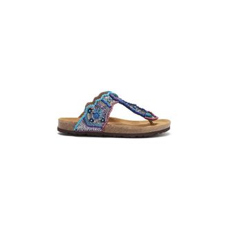 Maliparmi Flip Flops, female, Blue, Size: 11 US Sunset Paisley Infrabijoux