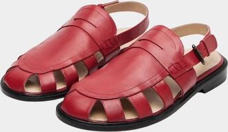 CORDERA Womens Slingback Loafer In Red