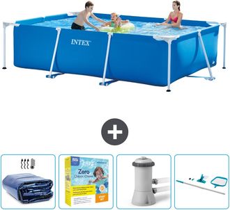 Intex Piscina Con Estructura Rectangular - 300x200x75 Cm - 7-piezas Scb14