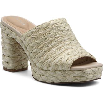 Charles by Charles David Prisca Slide Sandal in Natural-Hr at Nordstrom Rack, Size 6.5