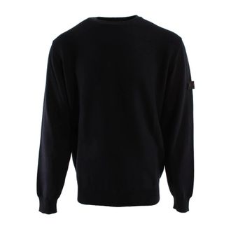 Peuterey Round-neck Knitwear, male, Blue, Size: 2XL Ganna 02 Sweater