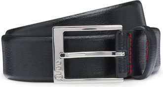 HUGO BOSS Lederg&uuml;rtel HUGO Gellot_Sz35, Herren, Gr. 11,5, schwarz (schwarz 001), Rindsleder, unifarben, G&uuml;rtel Lederg&uuml;rtel