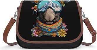 Generic Moose Crossbody Bags for Women Shoulder Messenger Bag Purse Handbags